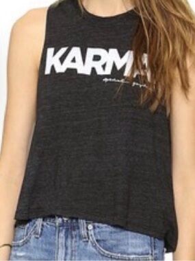 Spiritual Gangster Karma Graphic muscle tank top